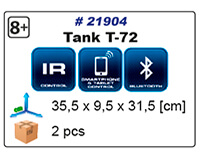 Char radiocommandé T-72 bluetooth